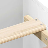 NNEVL Bed Frame without Mattress White 150x200 cm