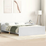 NNEVL Bed Frame without Mattress White 150x200 cm
