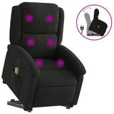 NNEVL Stand up Massage Recliner Chair Black Fabric