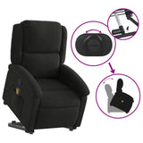 NNEVL Stand up Massage Recliner Chair Black Fabric
