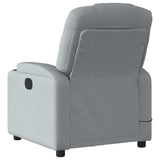 NNEVL Massage Recliner Chair Light Grey Fabric