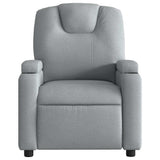 NNEVL Massage Recliner Chair Light Grey Fabric