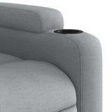 NNEVL Massage Recliner Chair Light Grey Fabric