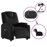 NNEVL Electric Massage Recliner Chair Black Faux Leather
