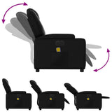 NNEVL Electric Massage Recliner Chair Black Faux Leather
