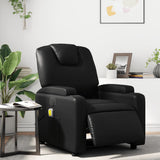 NNEVL Electric Massage Recliner Chair Black Faux Leather