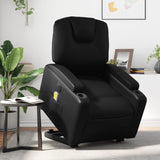 NNEVL Electric Stand up Massage Recliner Chair Black Faux Leather