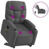 NNEVL Electric Stand up Massage Recliner Chair Dark Grey Fabric