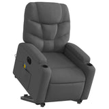 NNEVL Electric Stand up Massage Recliner Chair Dark Grey Fabric