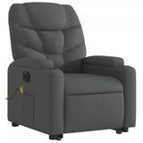 NNEVL Electric Stand up Massage Recliner Chair Dark Grey Fabric