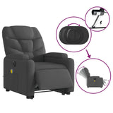 NNEVL Electric Stand up Massage Recliner Chair Dark Grey Fabric
