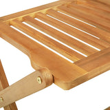 NNEVL 3 Piece Folding Garden Dining Set Solid Wood Acacia