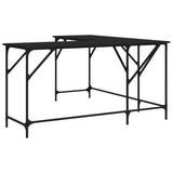 NNEVL Desk Black 149x149x75 cm Engineered Wood