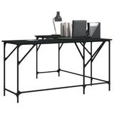 NNEVL Desk Black 149x149x75 cm Engineered Wood
