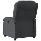 NNEVL Massage Recliner Chair Black Real Leather