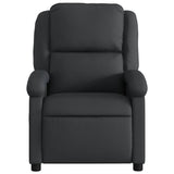 NNEVL Massage Recliner Chair Black Real Leather