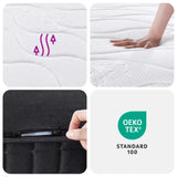 NNEVL Bonnell Spring Mattress Medium 137x190 cm Double Size