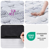 NNEVL Pocket Spring Mattress Medium 137x190 cm Double Size