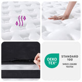 NNEVL Pocket Spring Mattress Medium 90x190 cm