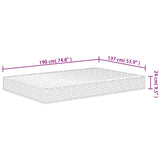 NNEVL Foam Mattress Medium Soft 137x190 cm