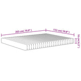 NNEVL Foam Mattress Medium Soft 152x203 cm Queen Size