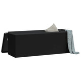 NNEVL Storage Bench Foldable Black PVC