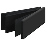 NNEVL Storage Bench Foldable Black PVC