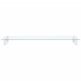 NNEVL Monitor Stand White 100x35x8 cm Tempered Glass and Metal