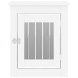 NNEVL Dog Crate Furniture White 55x75x65 cm Engineered Wood
