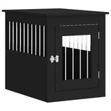 NNEVL Dog Crate Furniture Black 55x75x65 cm Engineered Wood