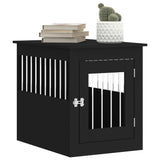 NNEVL Dog Crate Furniture Black 55x75x65 cm Engineered Wood