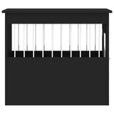 NNEVL Dog Crate Furniture Black 55x75x65 cm Engineered Wood