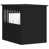 NNEVL Dog Crate Furniture Black 55x75x65 cm Engineered Wood