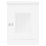 NNEVL Dog Crate Furniture White 55x80x68 cm Engineered Wood