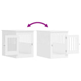 NNEVL Dog Crate Furniture White 55x80x68 cm Engineered Wood