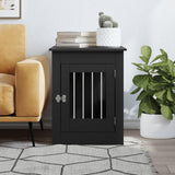 NNEVL Dog Crate Furniture Black 55x80x68 cm Engineered Wood