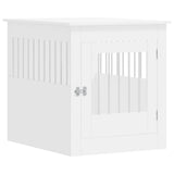 NNEVL Dog Crate Furniture White 64.5x80x71 cm Engineered Wood