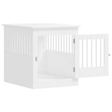 NNEVL Dog Crate Furniture White 64.5x80x71 cm Engineered Wood