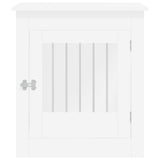 NNEVL Dog Crate Furniture White 64.5x80x71 cm Engineered Wood