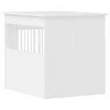 NNEVL Dog Crate Furniture White 64.5x80x71 cm Engineered Wood