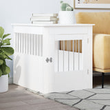 NNEVL Dog Crate Furniture White 64.5x80x71 cm Engineered Wood