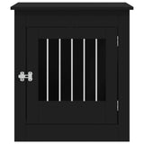 NNEVL Dog Crate Furniture Black 64.5x80x71 cm Engineered Wood