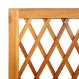 NNEVL Planter with Trellis and Shelf 100x32x185 cm Solid Wood Acacia
