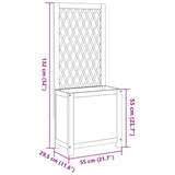 NNEVL Planter with Trellis 55x29.5x132 cm Solid Wood Acacia