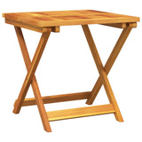 NNEVL Folding Garden Table 50x50x50 cm Solid Wood Acacia