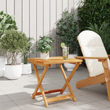 NNEVL Folding Garden Table 50x50x50 cm Solid Wood Acacia