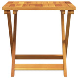 NNEVL Folding Garden Table 50x50x50 cm Solid Wood Acacia