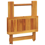 NNEVL Folding Garden Table 50x50x50 cm Solid Wood Acacia
