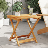 NNEVL Folding Garden Table 50x50x50 cm Solid Wood Acacia
