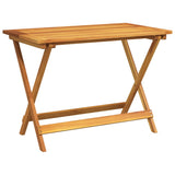 NNEVL Folding Garden Table 90x52.5x65 cm Solid Wood Acacia